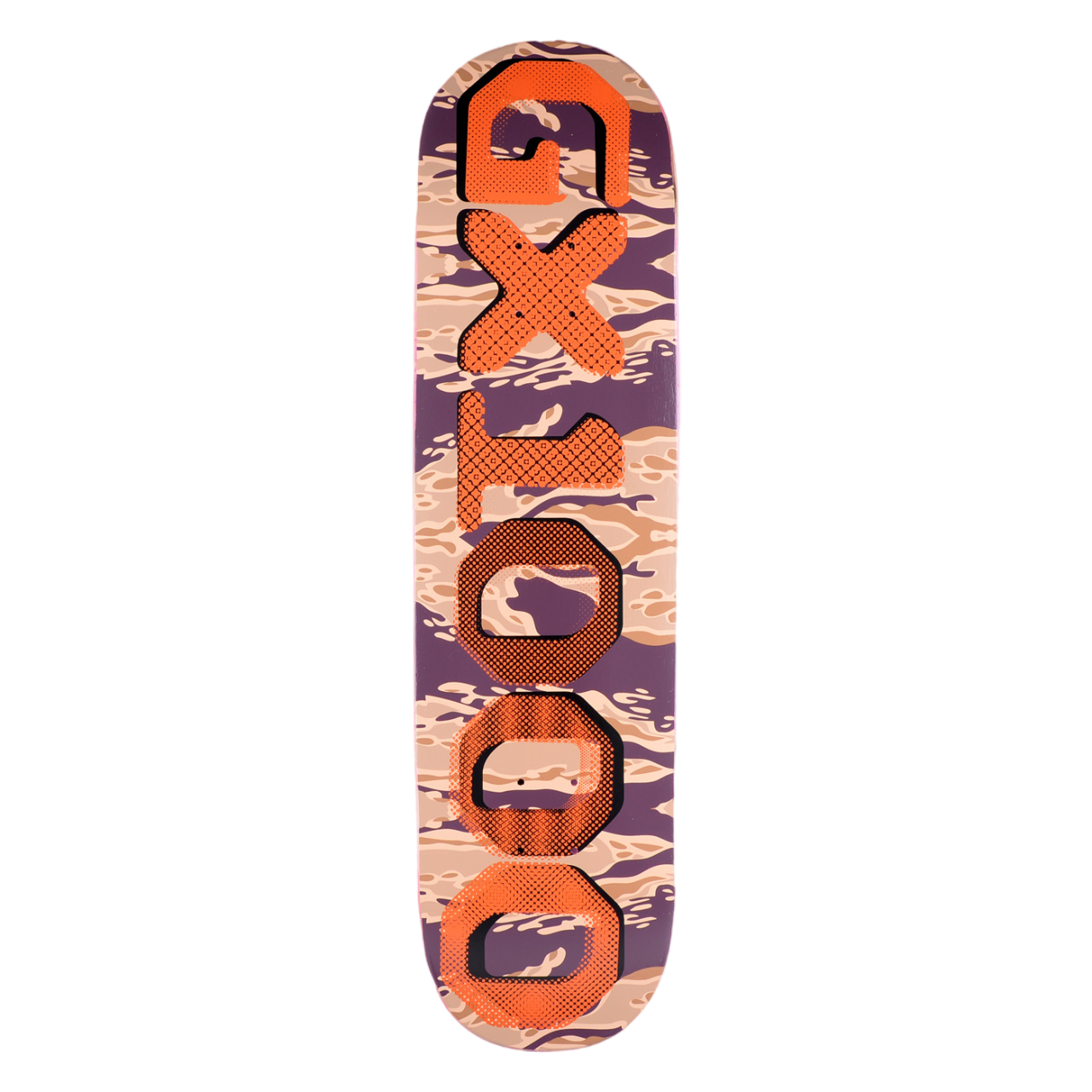 GX1000 OG Tiger Camo Skateboard Deck 8.25"