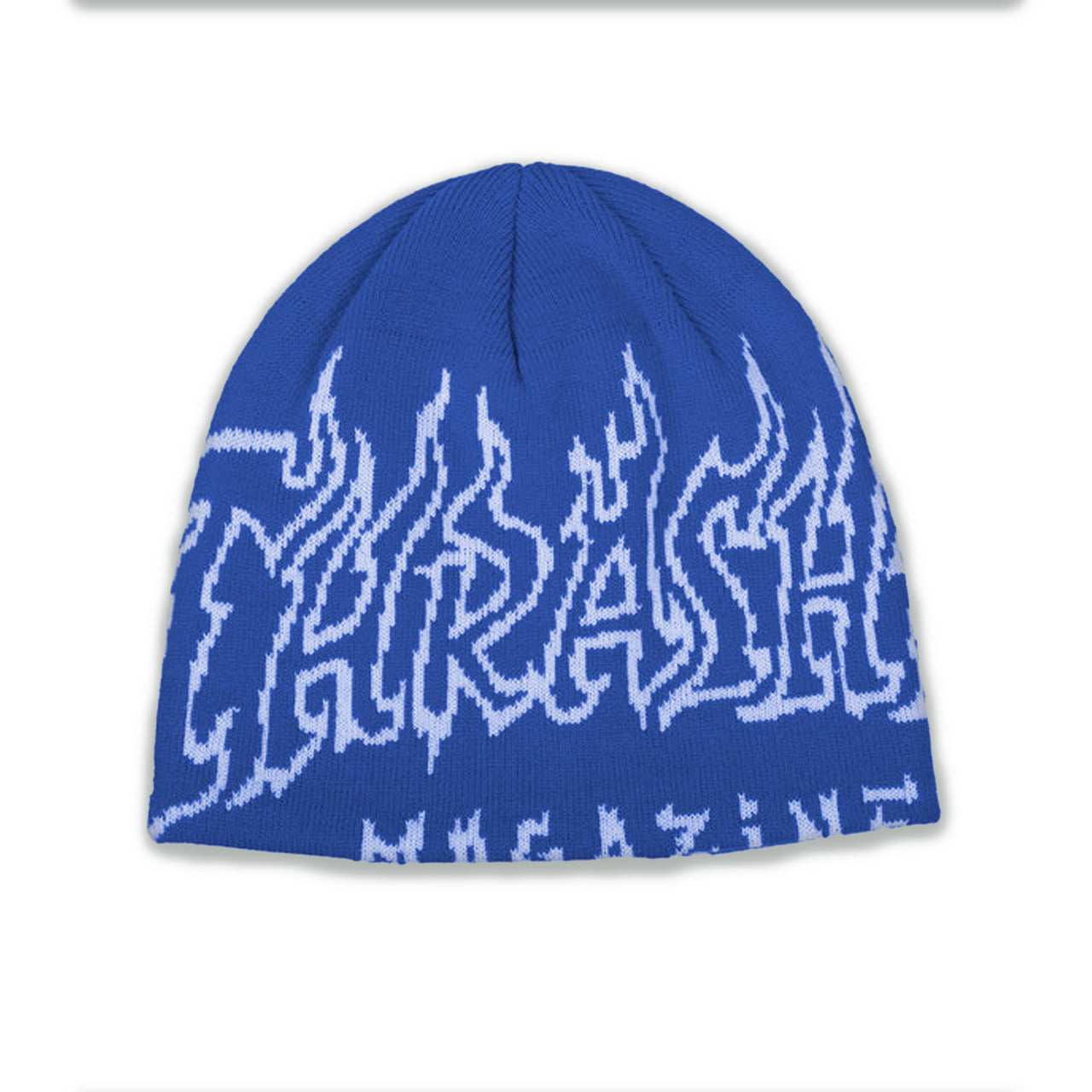 Thrasher Fire Outlined Beanie Blue