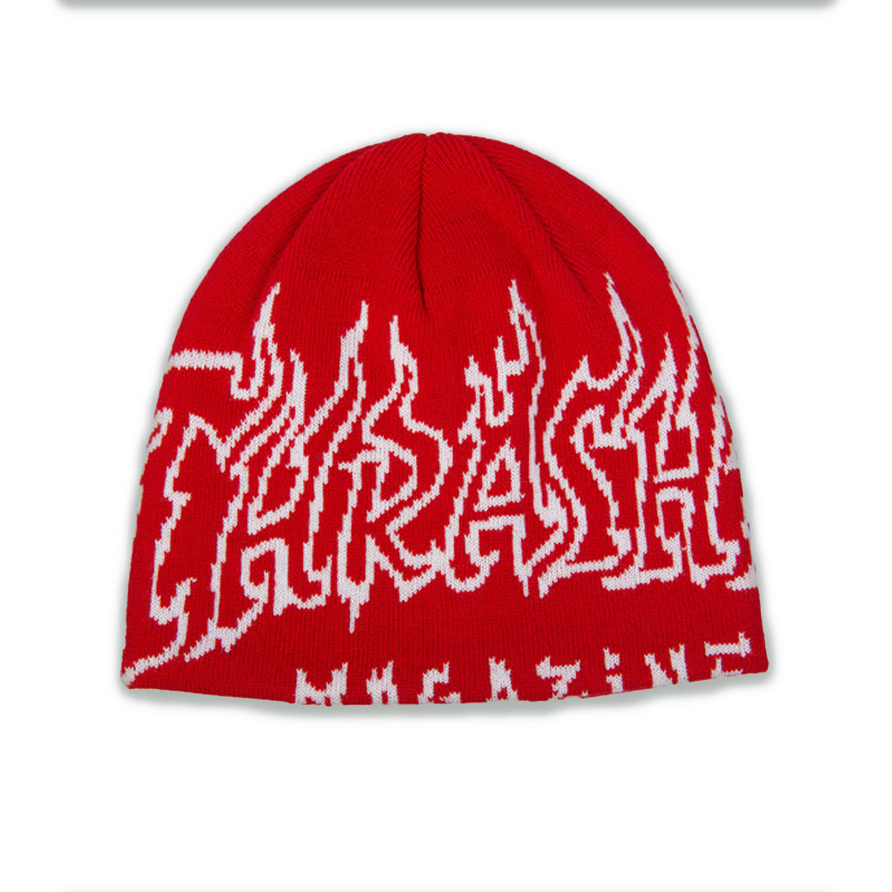 Thrasher Fire Outlined Beanie Red