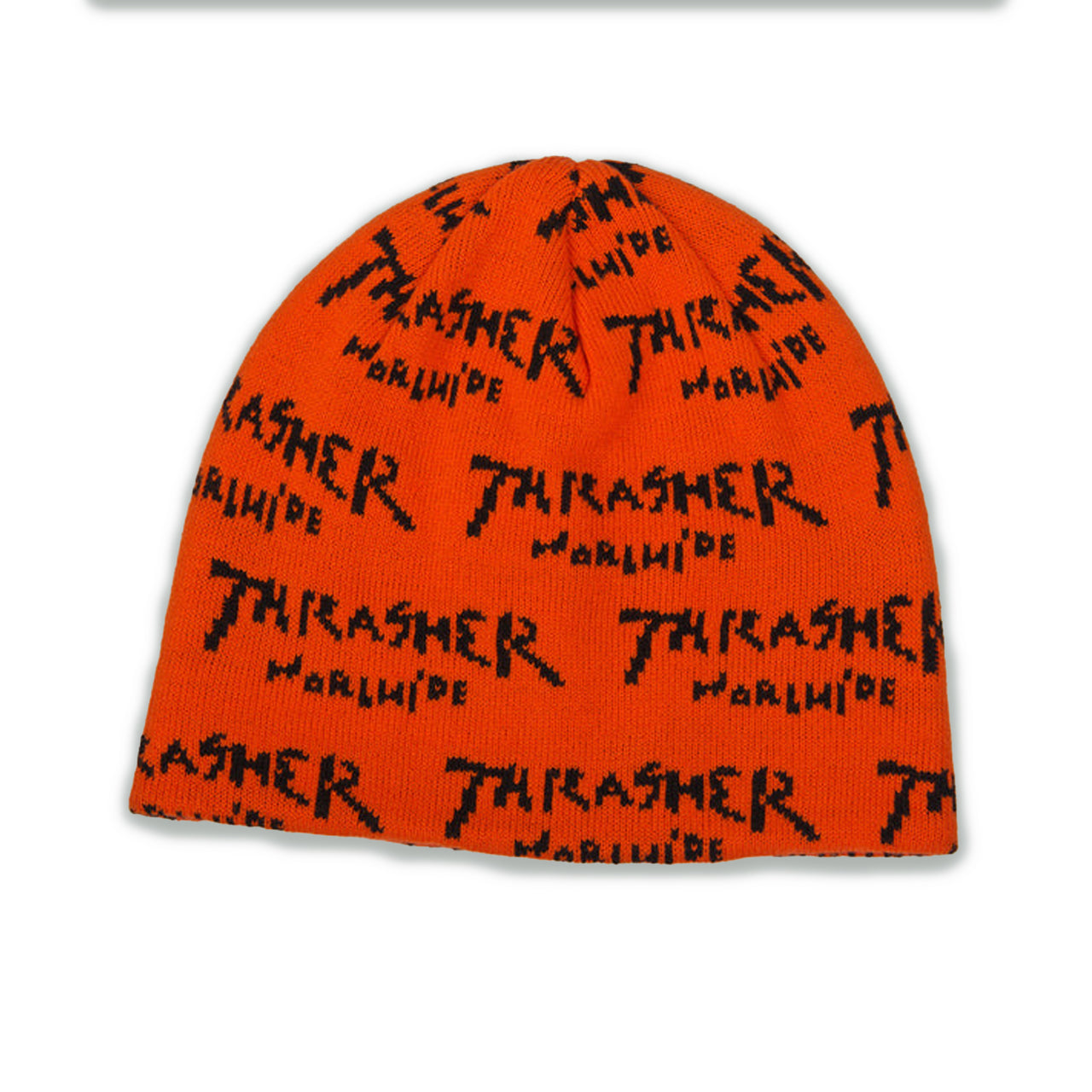 Thrasher Worldwide Skully Beanie Orange