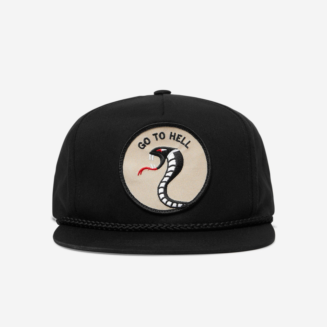 Crawling Death Go To Hell Snake Cap Black