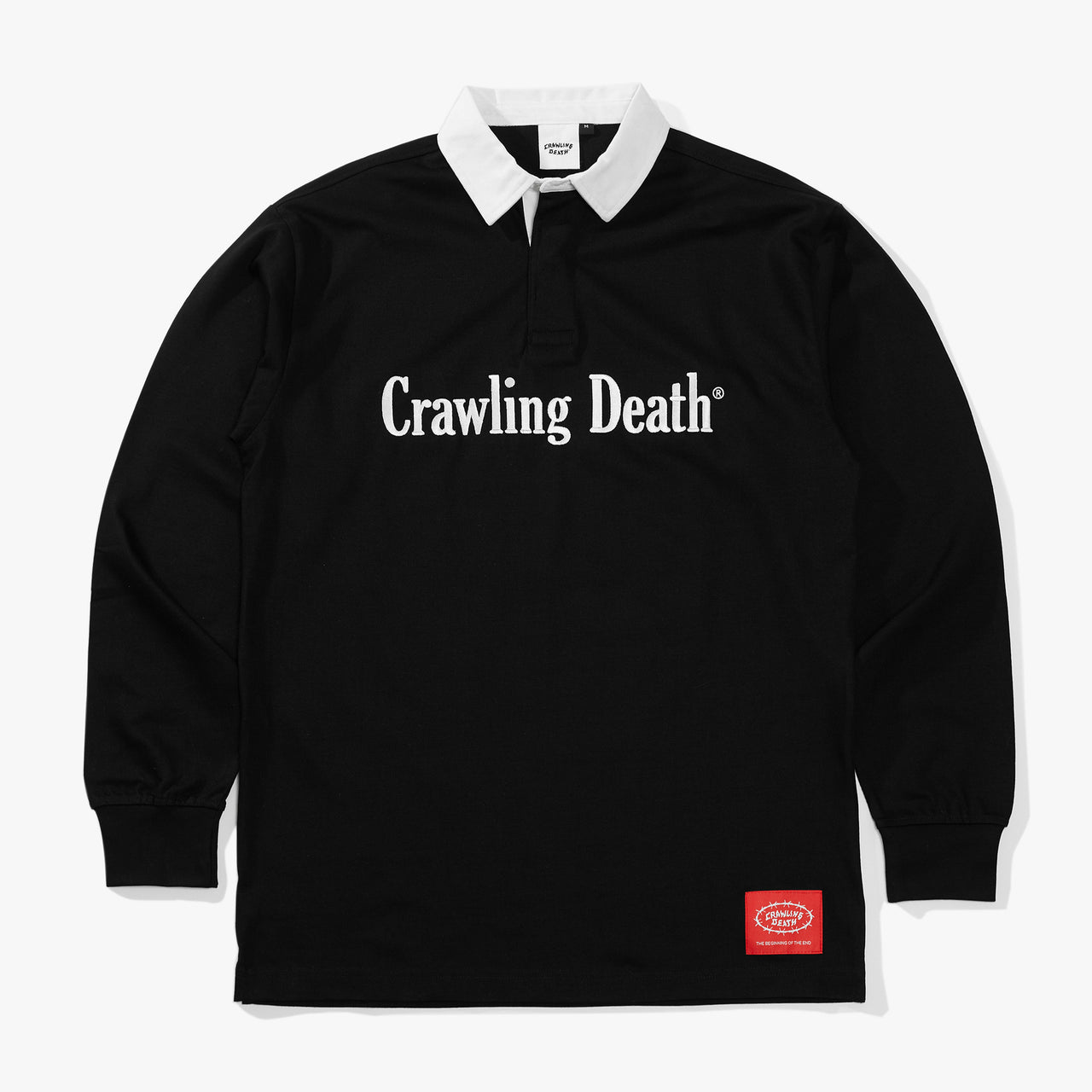 Crawling Death Embroidered Logo Rugby Shirt