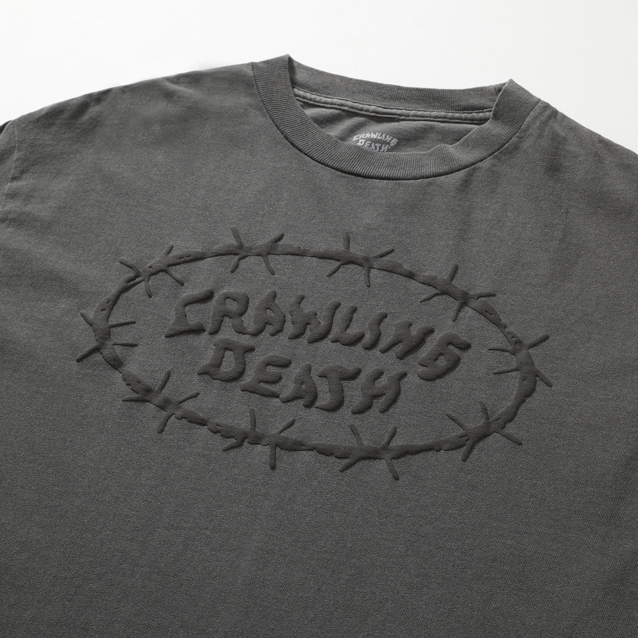 Crawling Death Barbed Logo T-Shirt Washed Black