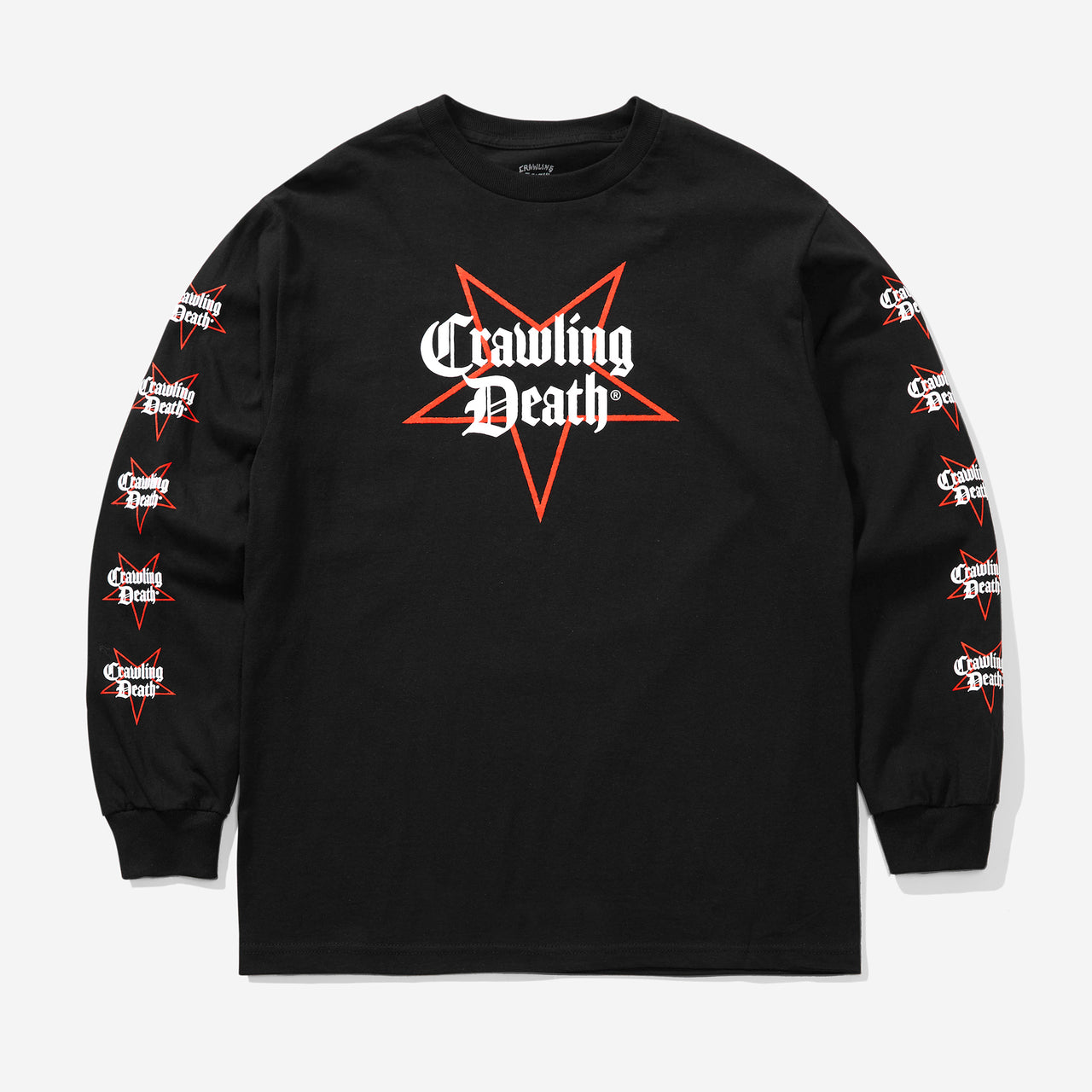 Crawling Death Star Logo Long Sleeve