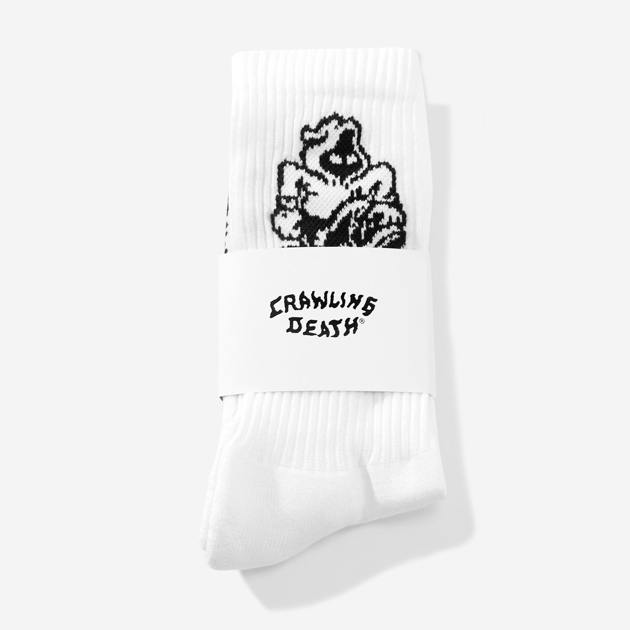 Crawling Death Dan Coy Socks White