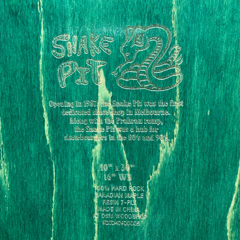 Snakepit Old School Snake Deck Dark Maple 10.0”