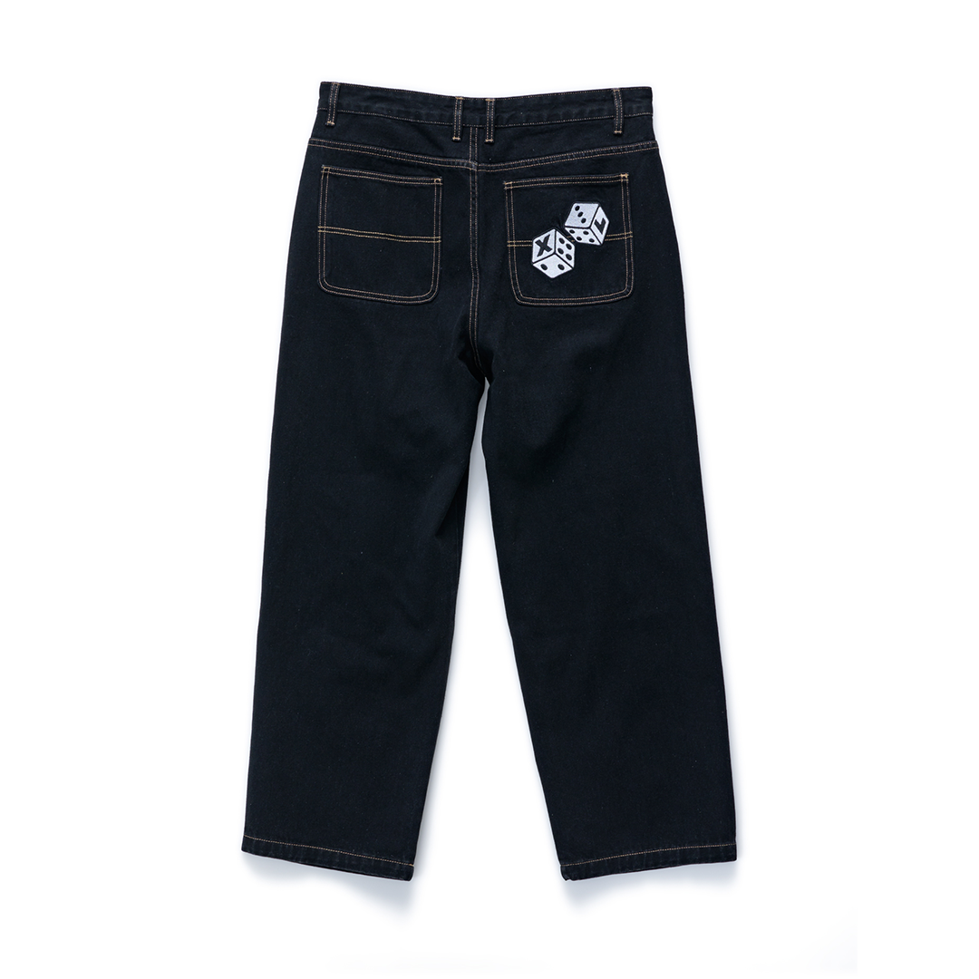 XLARGE Dice Bull Denim Pant Raw Black