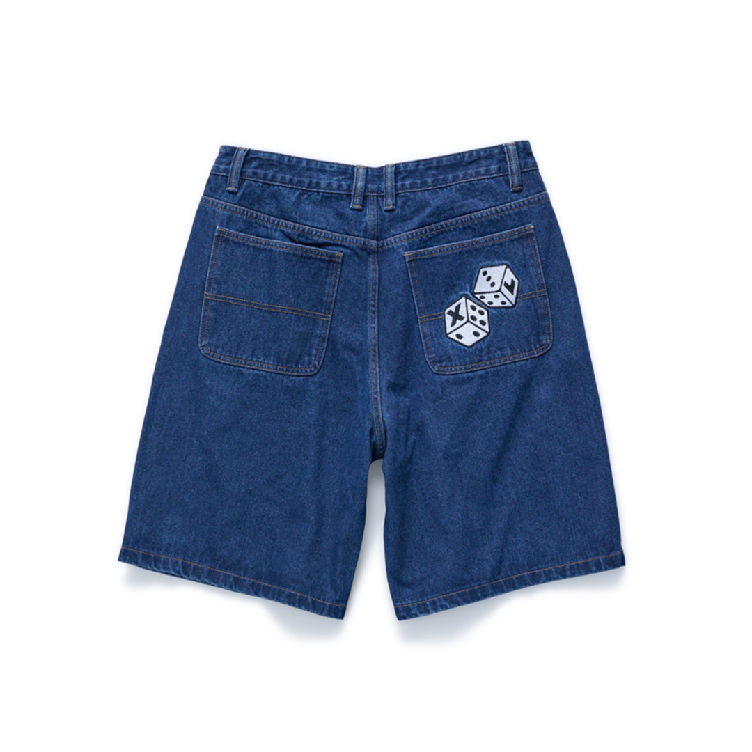 XLARGE XL Dice Bull Denim Short Raw Indigo