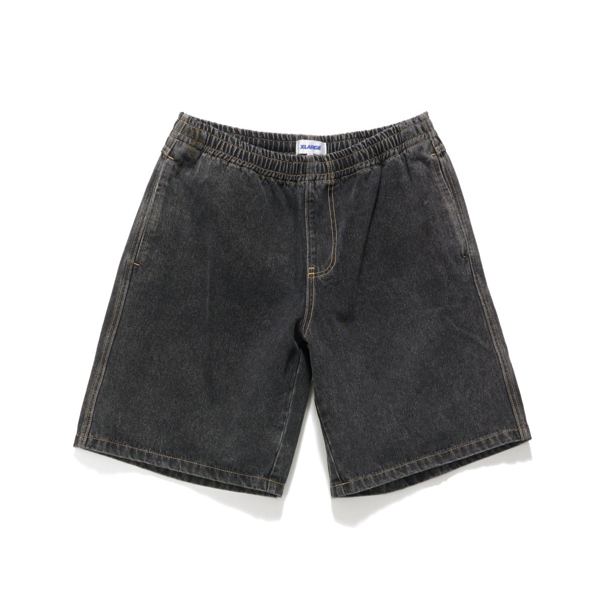 XLARGE Bull Denim 91 Elastic Short Washed Black