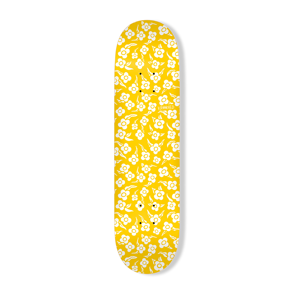 Krooked Flowers Team Skateboard Deck - 8.50"