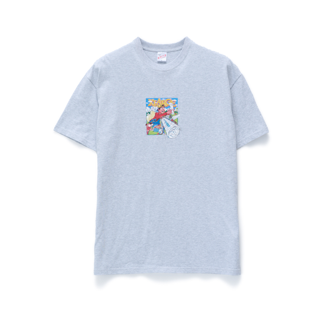 XLARGE Paper Round SS Tee Ash Heather