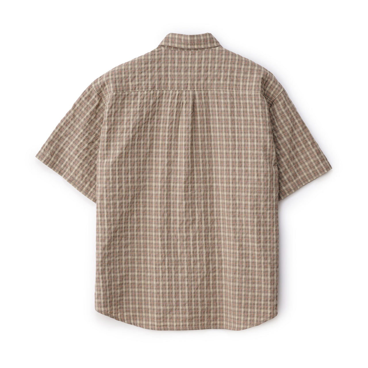 S/Double Yard Plaid S/S Shirt Orange