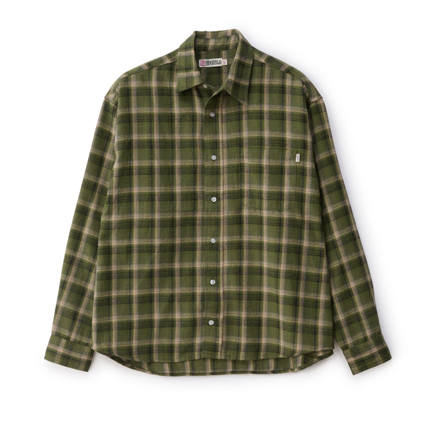 S/Double Duty Plaid L/S Shirt Forest