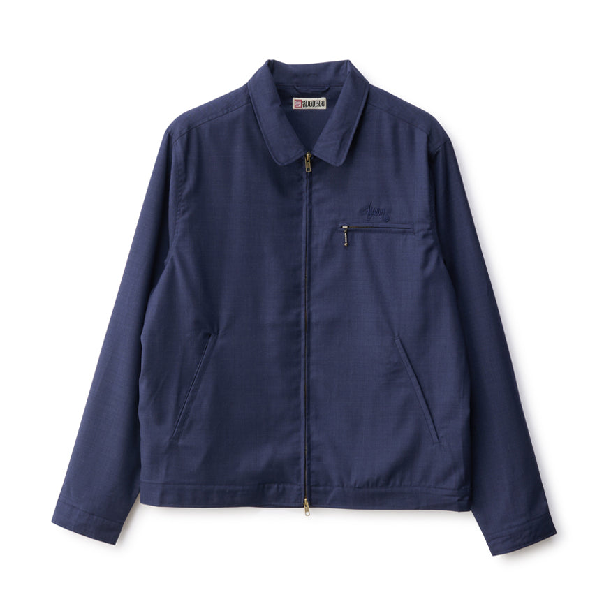 S/Double Gaberdine Zip Jacket Navy