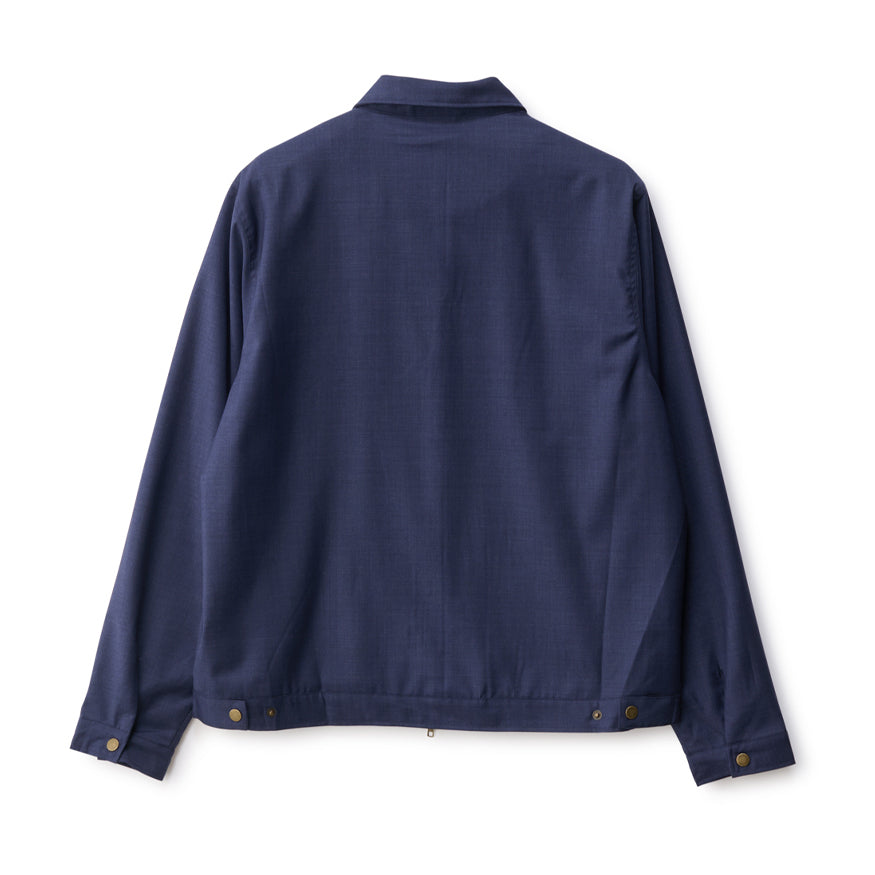 S/Double Gaberdine Zip Jacket Navy