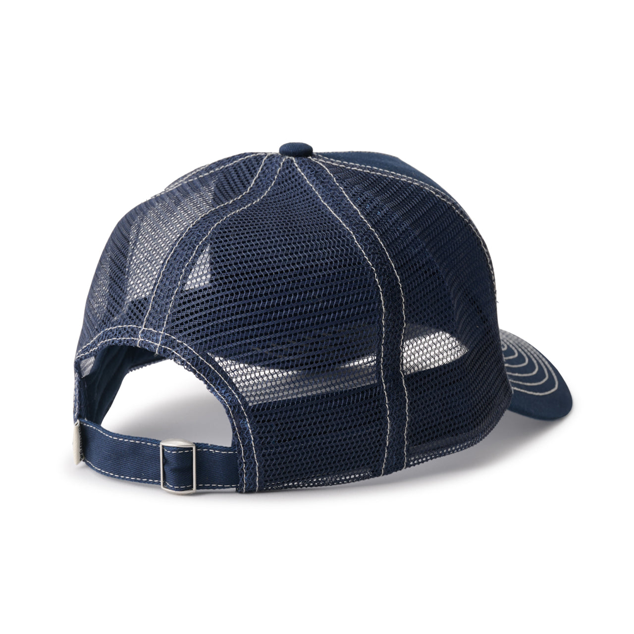 S/Double Mid-Block Curved Peak Trucker Navy