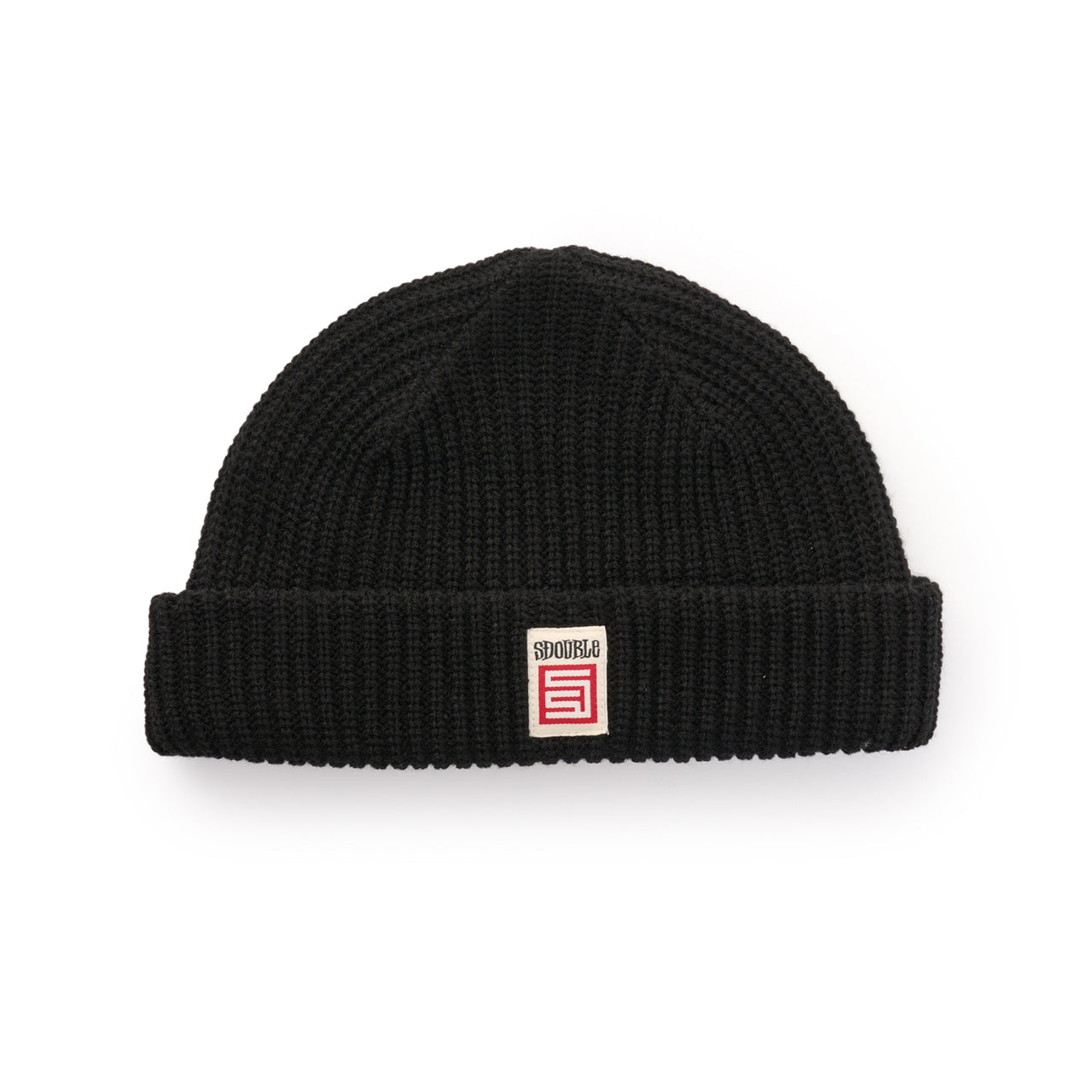 S/Double Red Cube Low Beanie Black