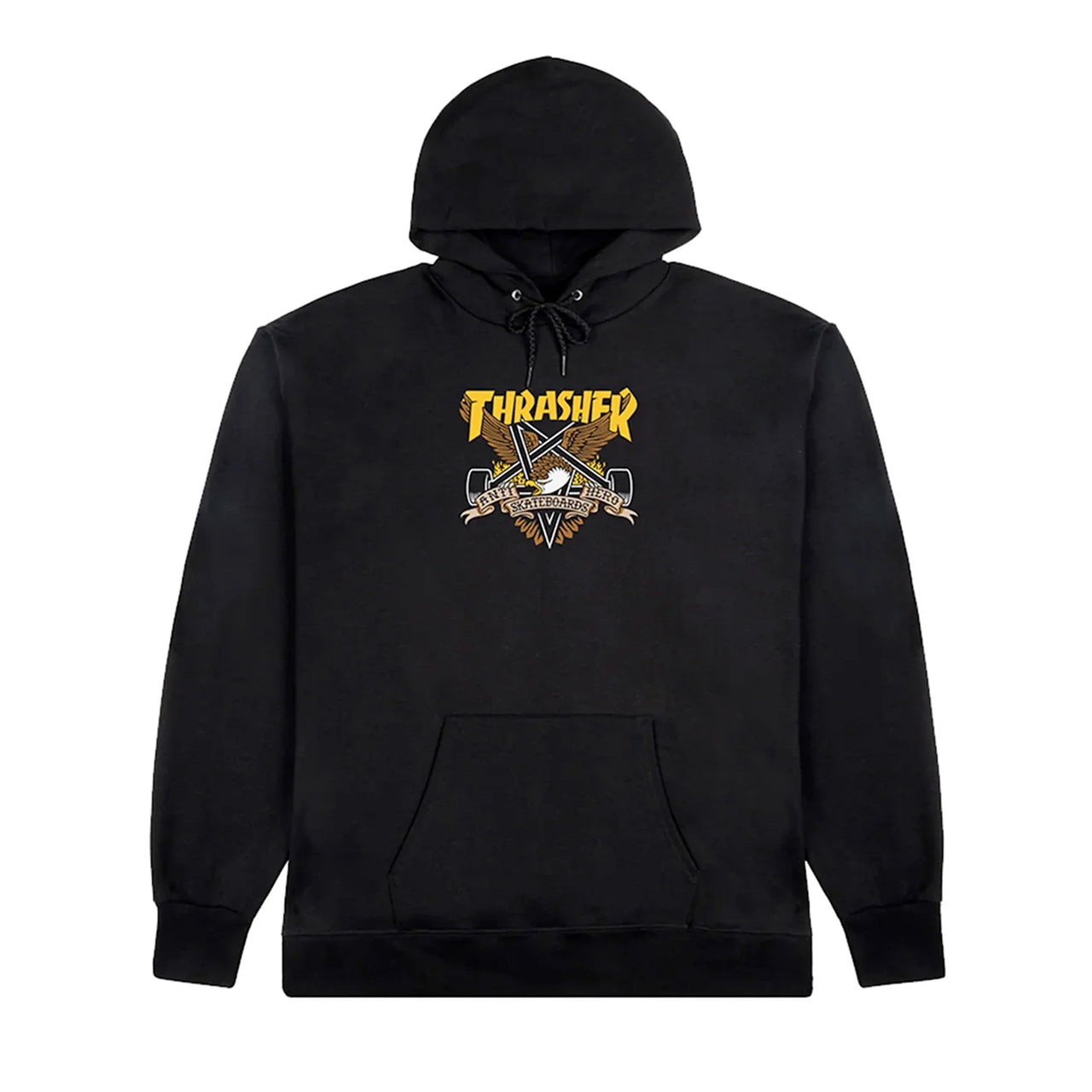 Thrasher x Antihero Eaglegram Hood Black