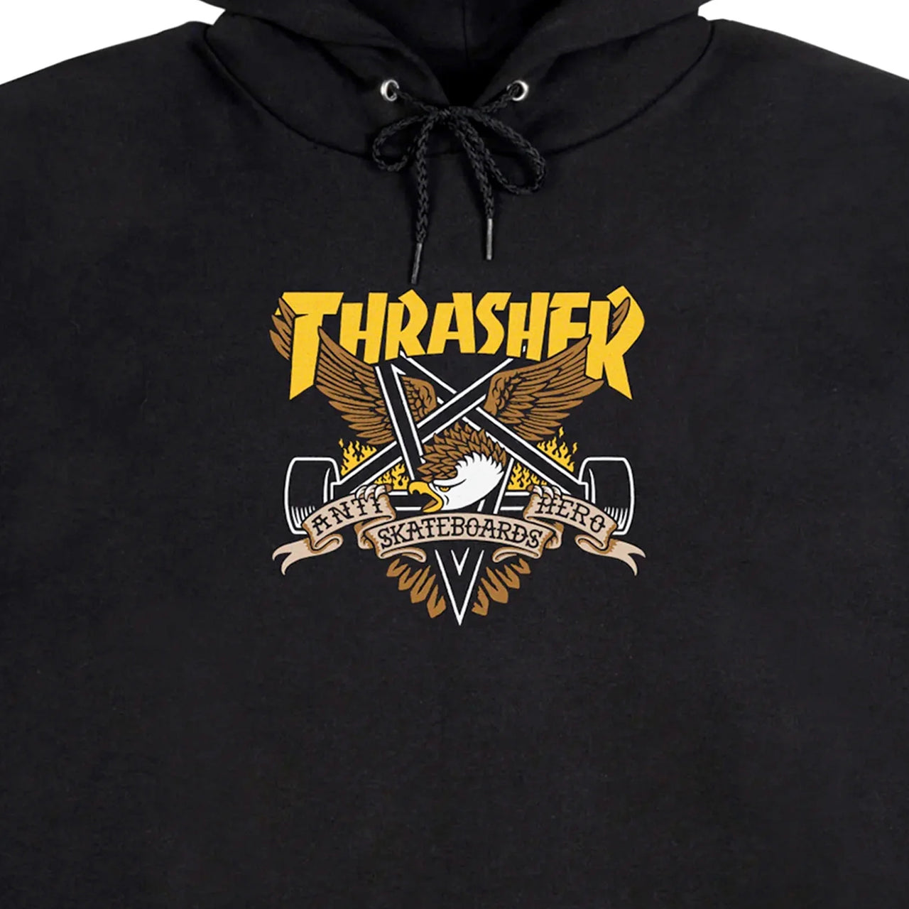 Thrasher x Antihero Eaglegram Hood Black