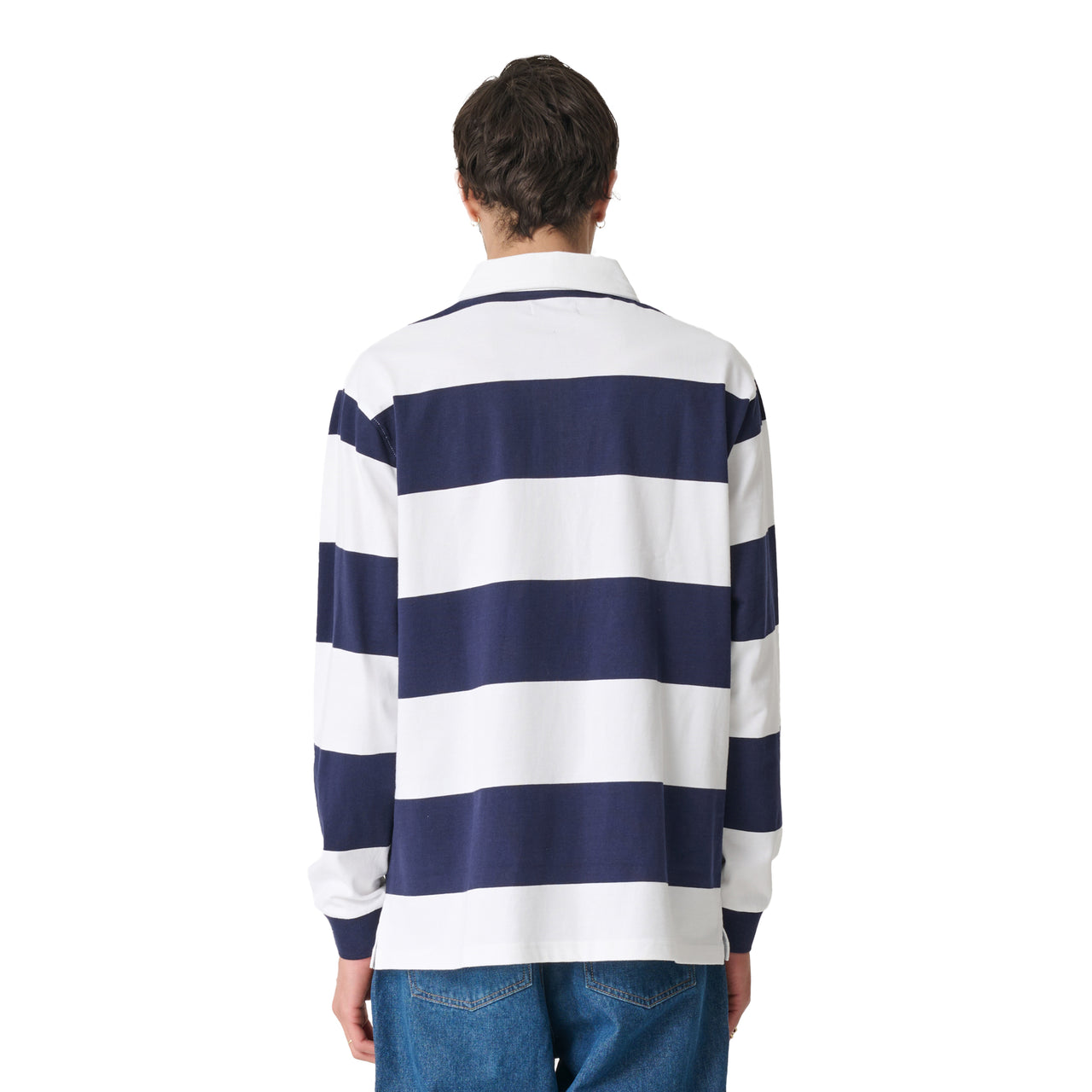 XLARGE Stripe Rugby L/S Shirt Navy