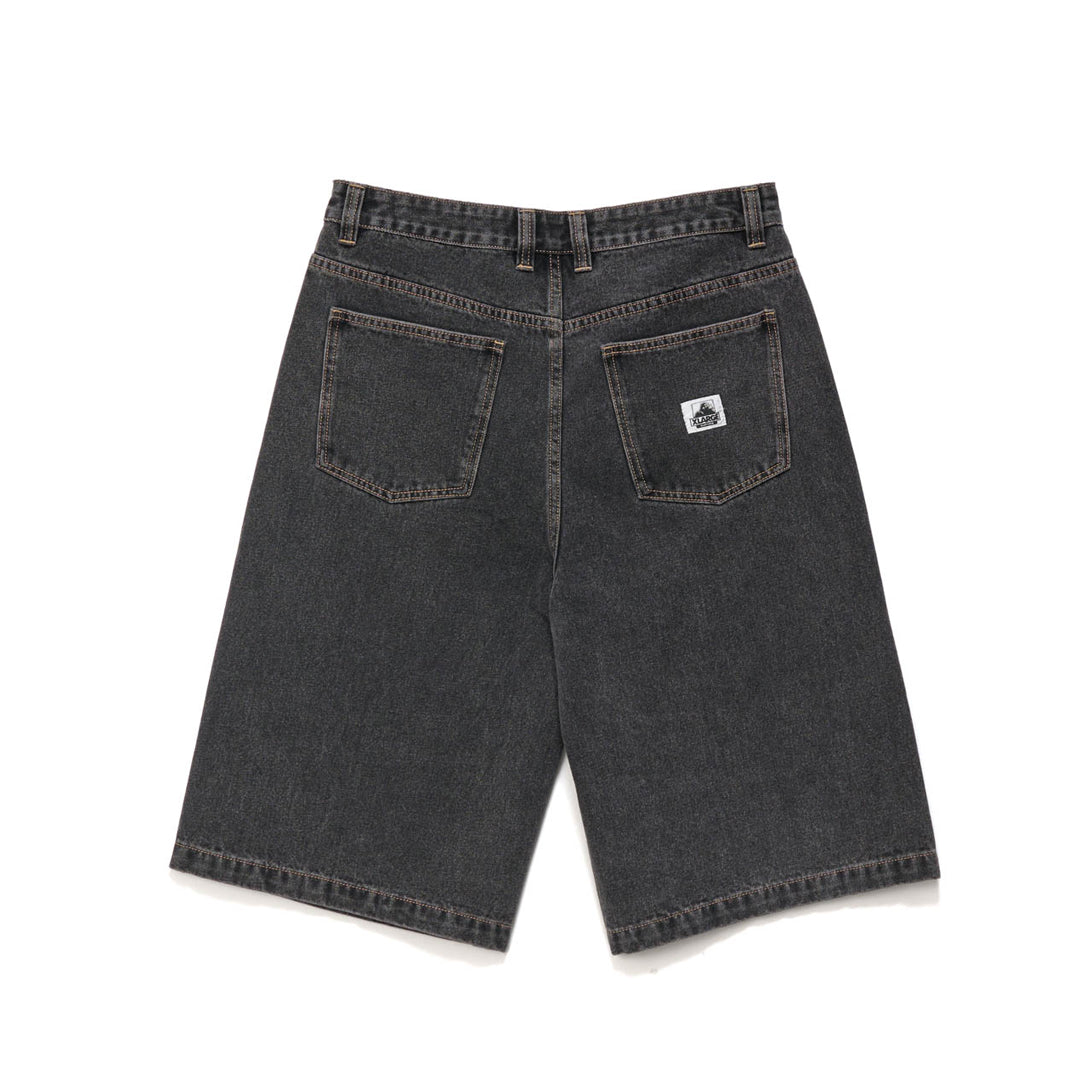 XLARGE Baggy Bull Denim 91 Shorts Washed Black