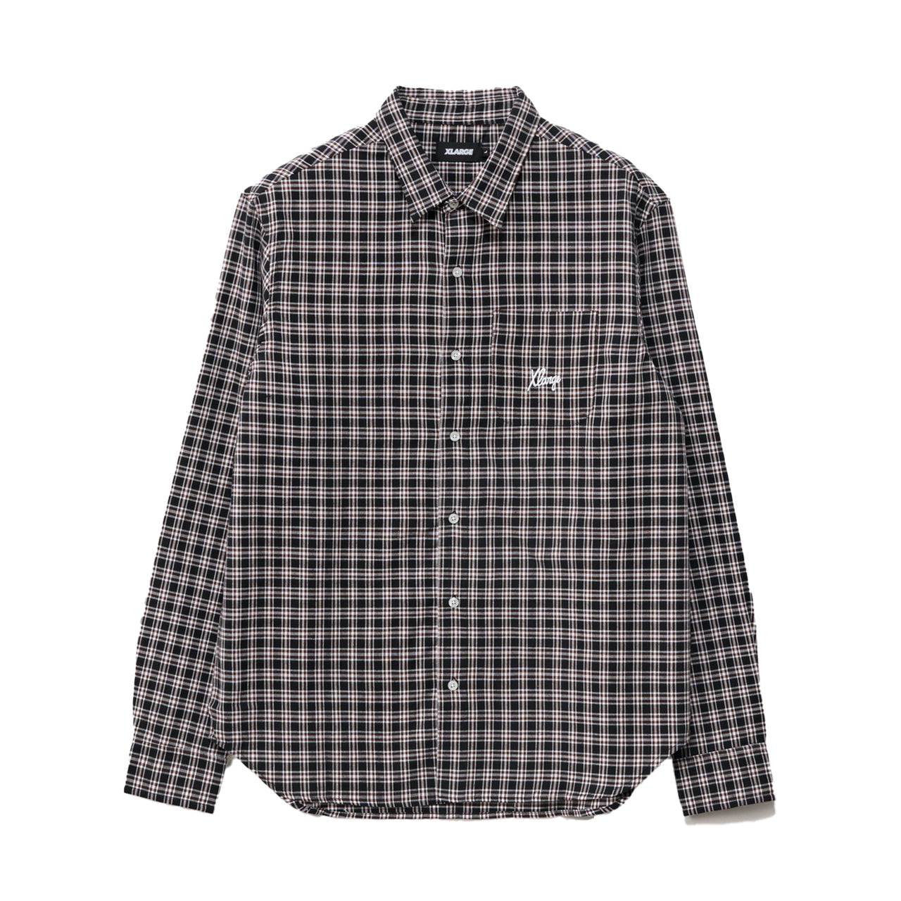 XLARGE Script Check Shirt Black