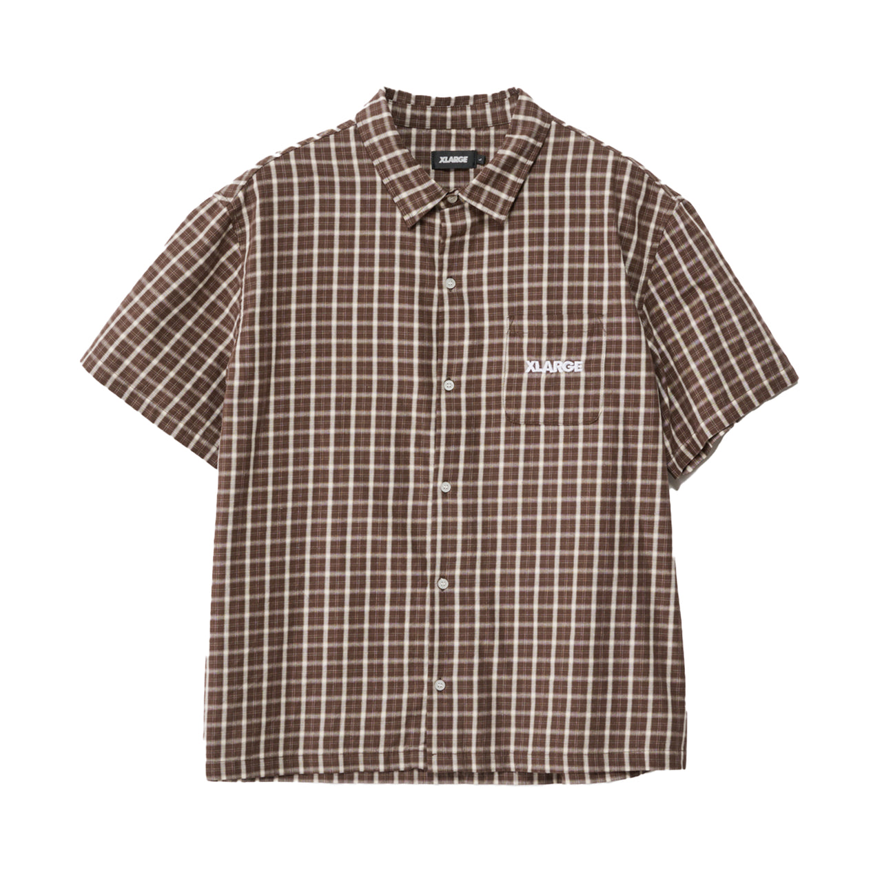 XLARGE Italic S/S Shirt Brown