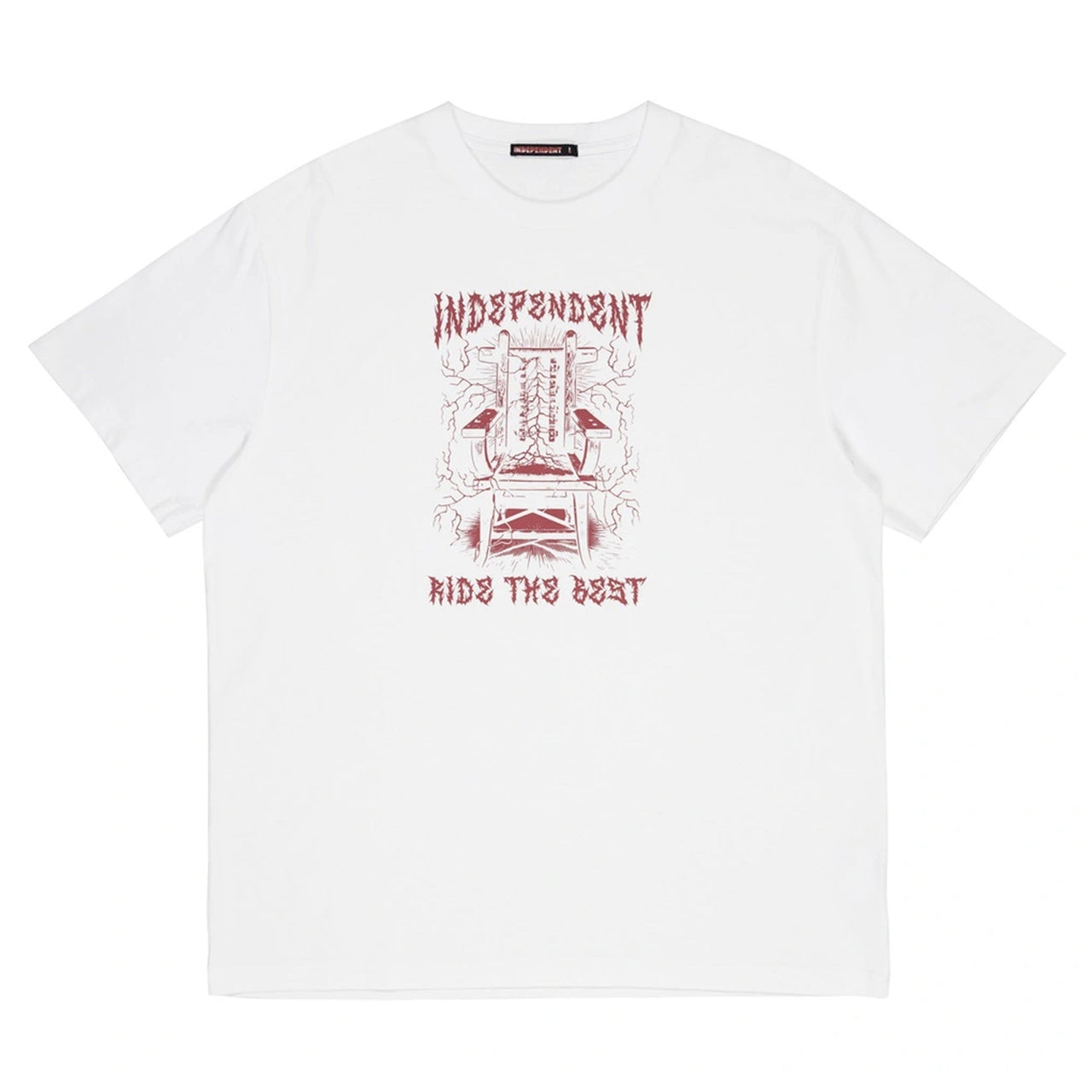 Independent Lightening S/S Tee White