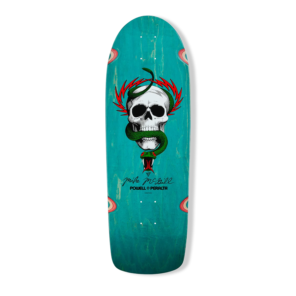 Powell Peralta Mike McGill OG Skull & Snake 10" Skateboard Deck - Teal Stain