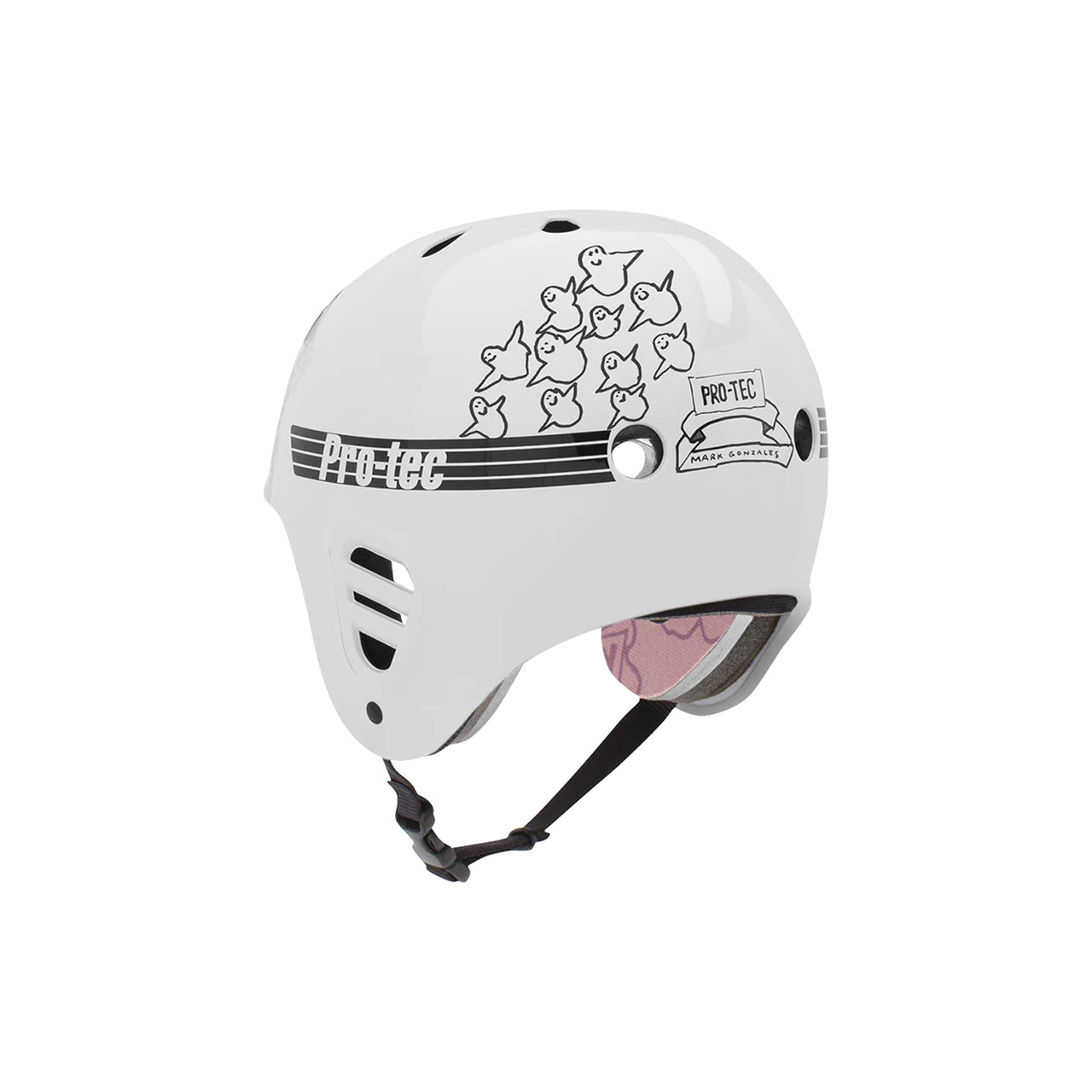 Pro-Tec Full Cut Skate Gonz Helmet White