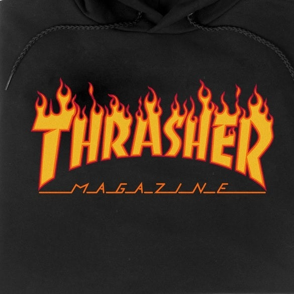 Thrasher Flame Logo Youth Hood