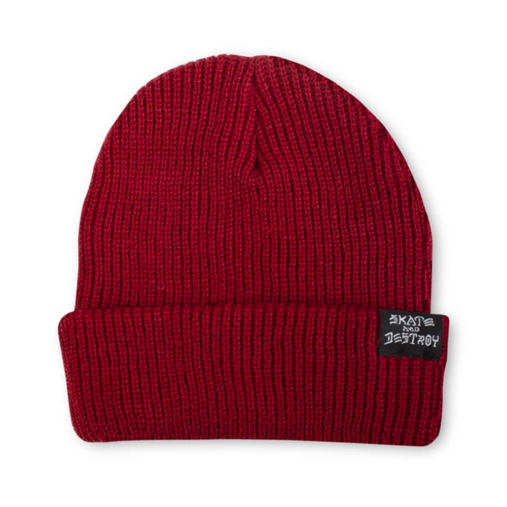 Thrasher Skate & Destroy Goat Beanie Burgundy