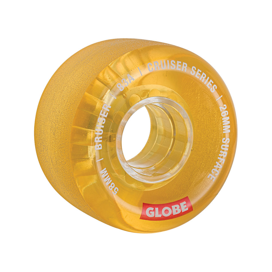 Globe Bruiser Cruiser Wheel Clear Honey 58mm