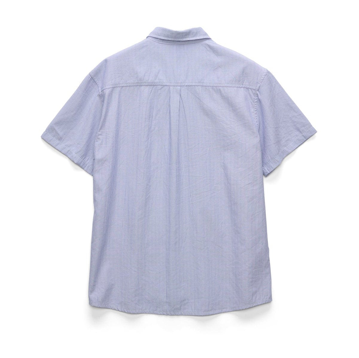 S/DOUBLE Oxford Classic S/S Shirt White/Blue Stripe