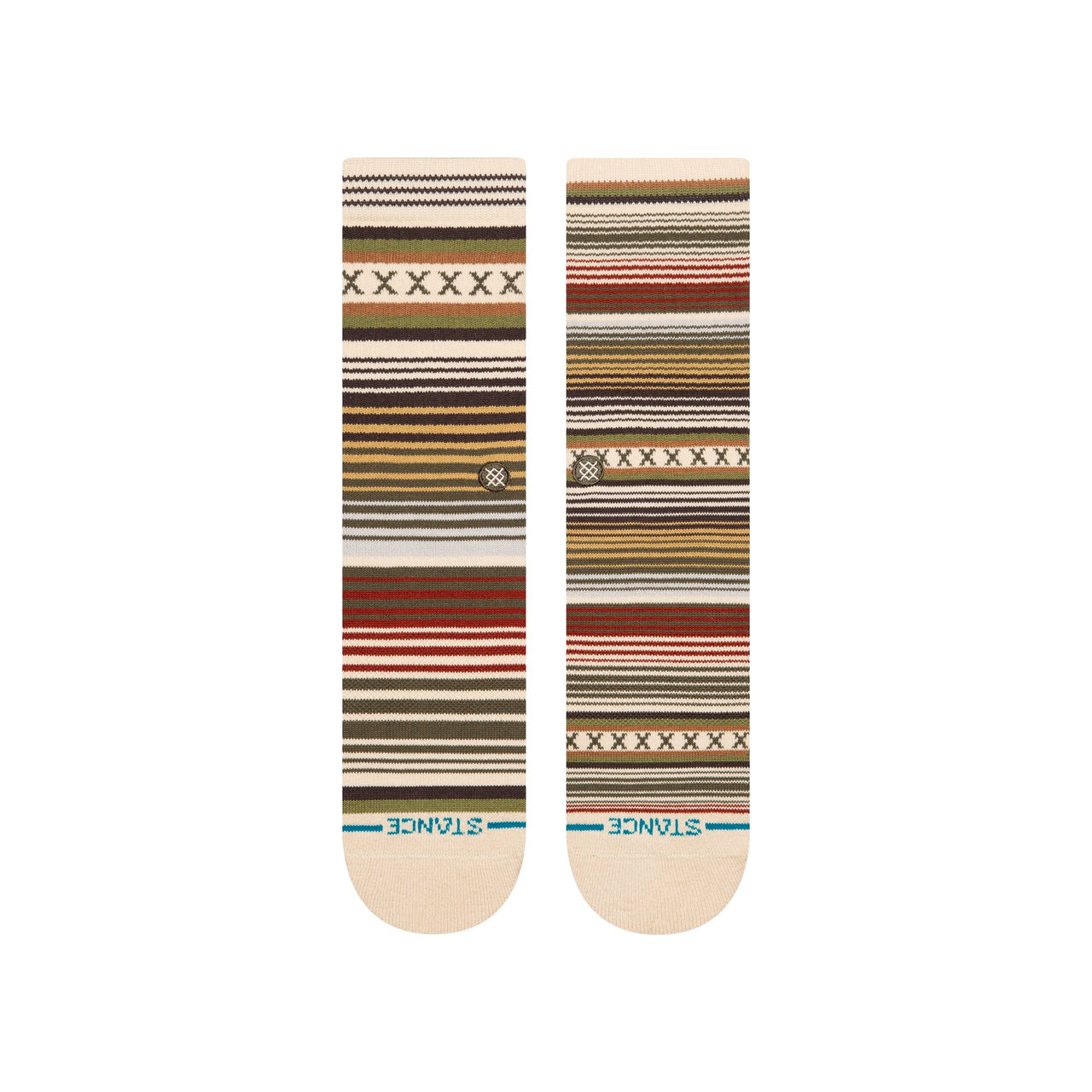 Stance Curren St Crew Socks Tan