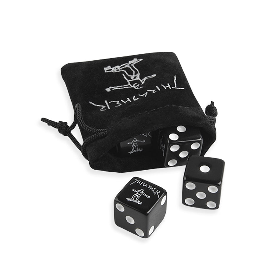 Thrasher Dice Set Black