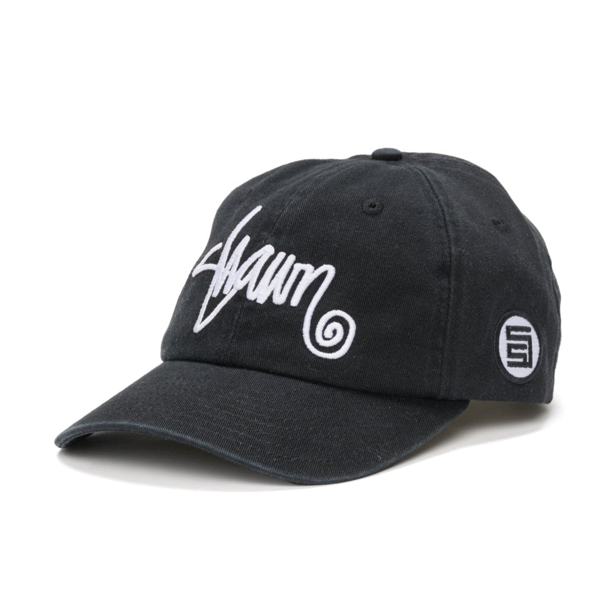 S/DOUBLE Shawn Script Strapback Cap Black