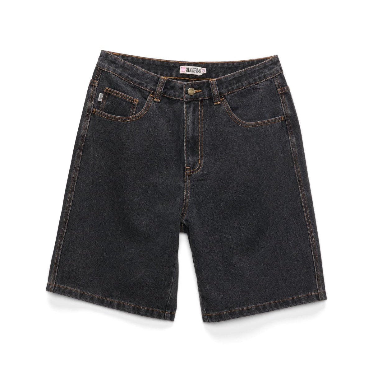 S/DOUBLE Denim Standard Short Washed Black