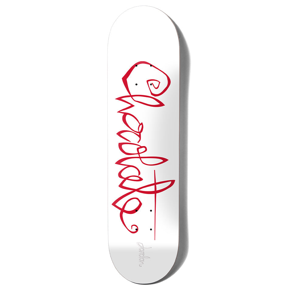 Chocolate OG Script Jordan Trahan Deck 8.5”