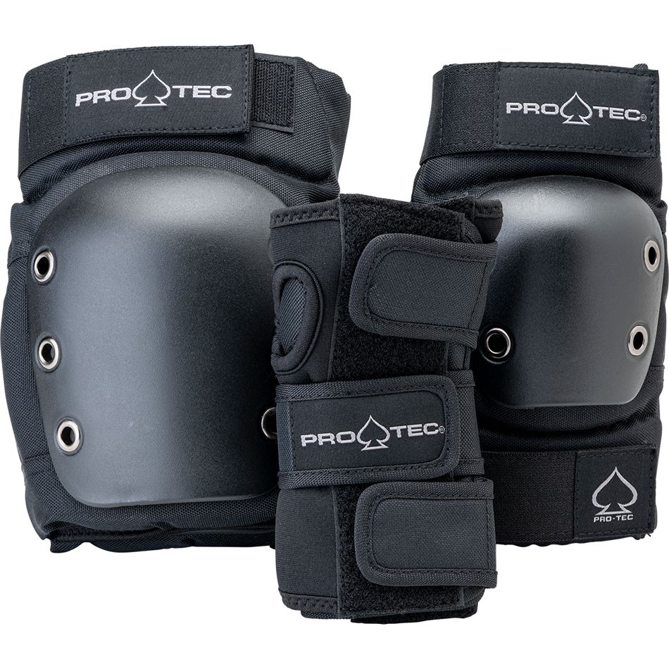 Pro-Tec Street Junior Pad Set 3pk Black