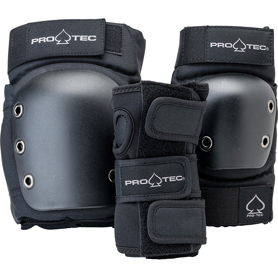 Pro-Tec Street Adult Pad Set 3pk Black