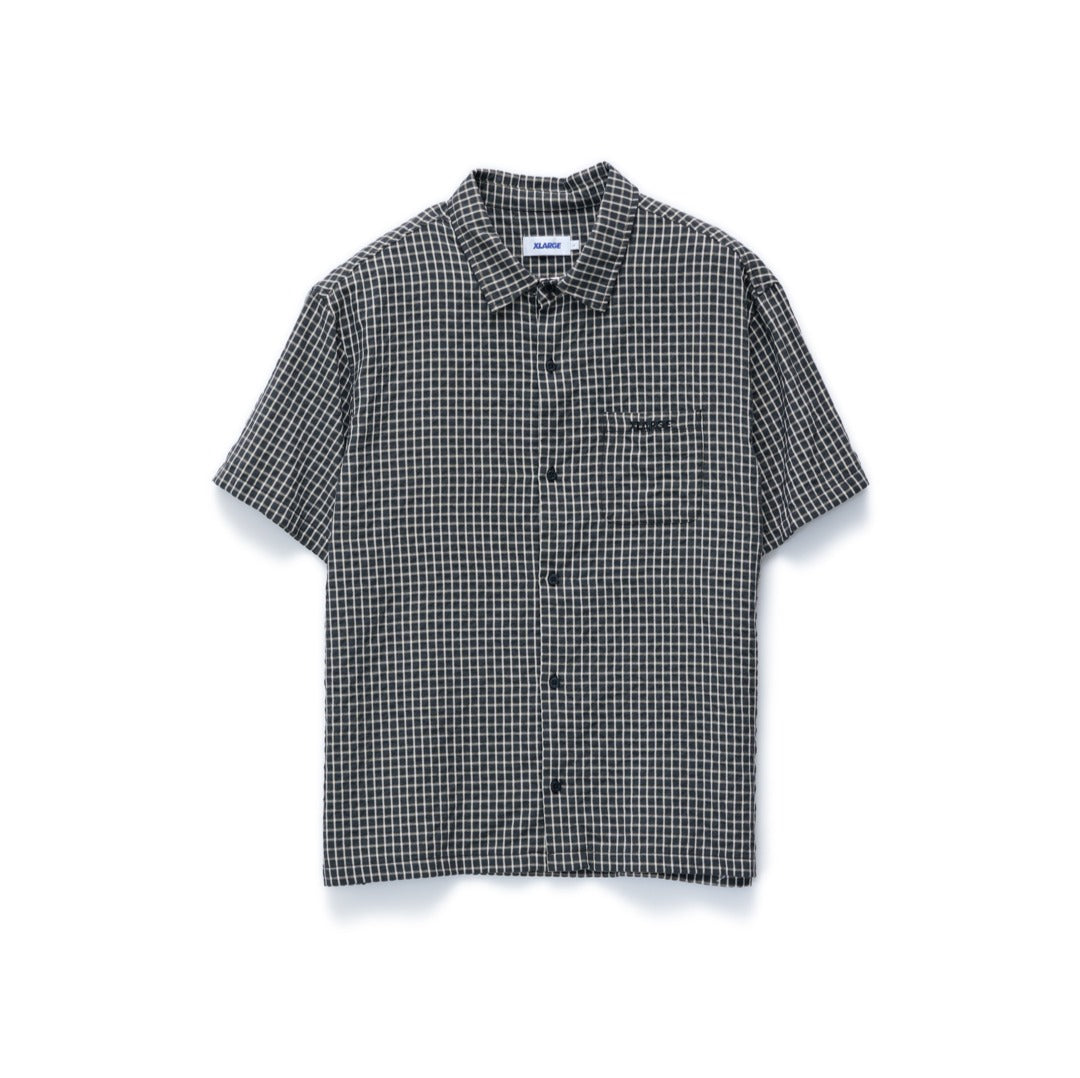 XLARGE Cab Check SS Shirt Black