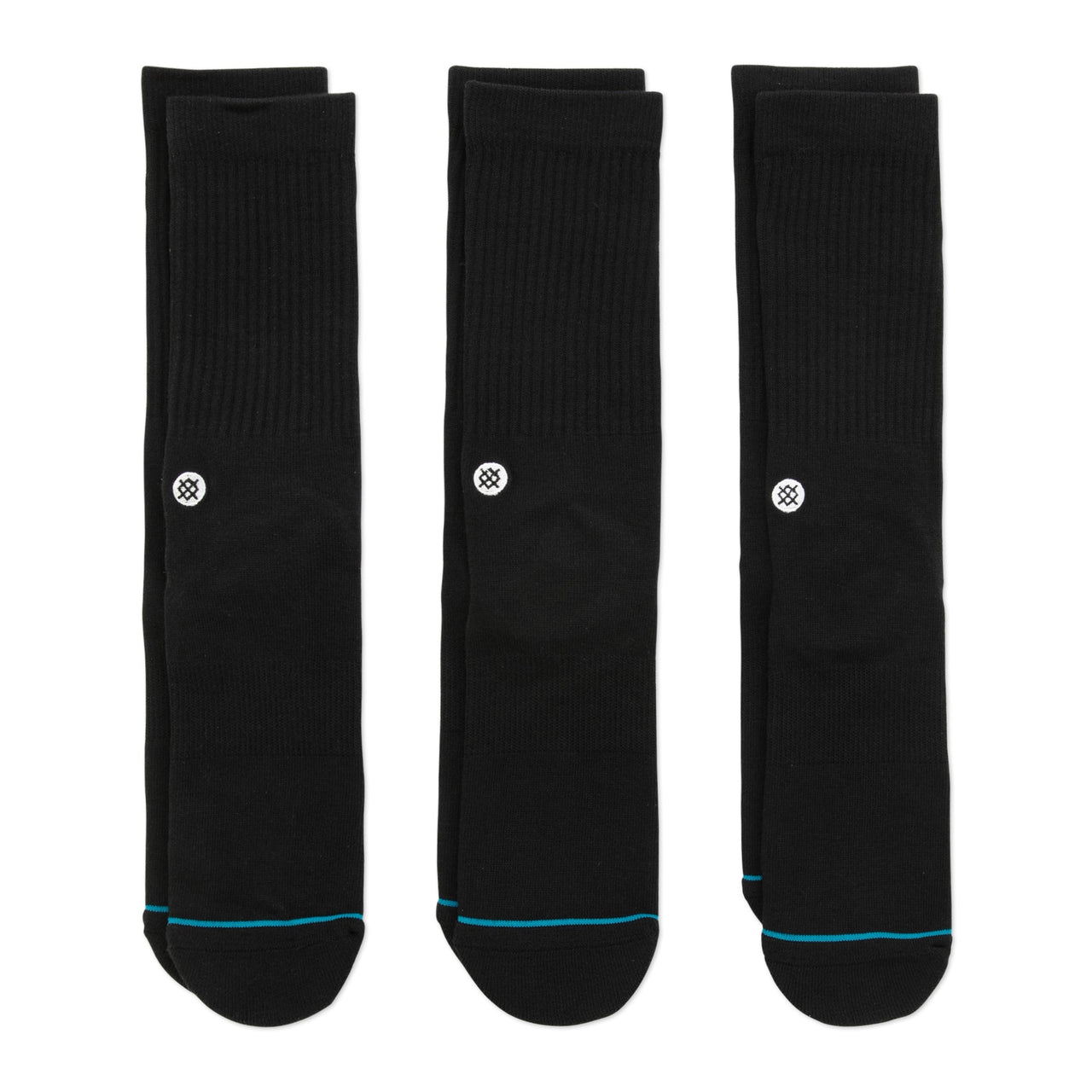 Stance Icon Socks 3pk Black