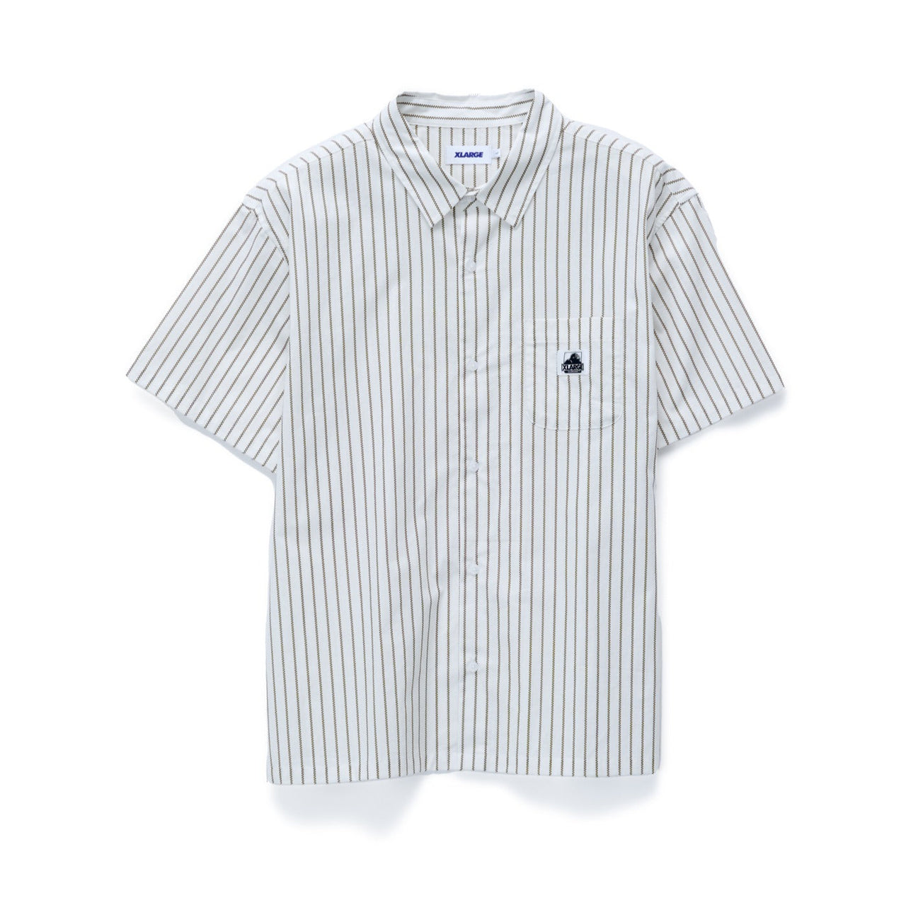 XLARGE Square Stripe Shirt Coffee