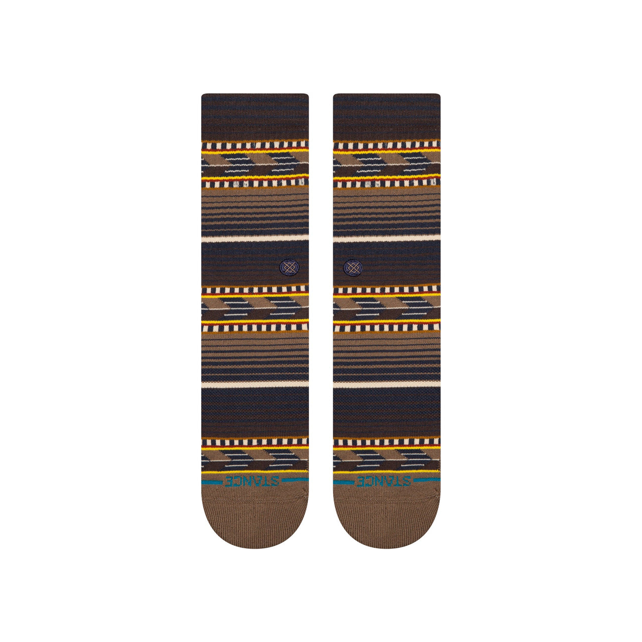 Stance Cedar Rock Crew Socks Brown