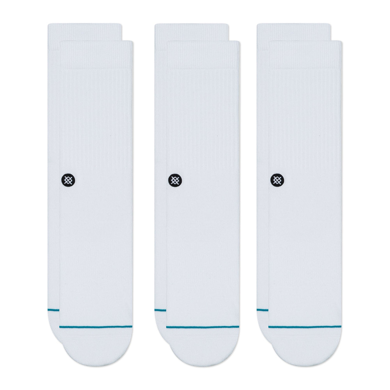 Stance Icon Socks 3pk White