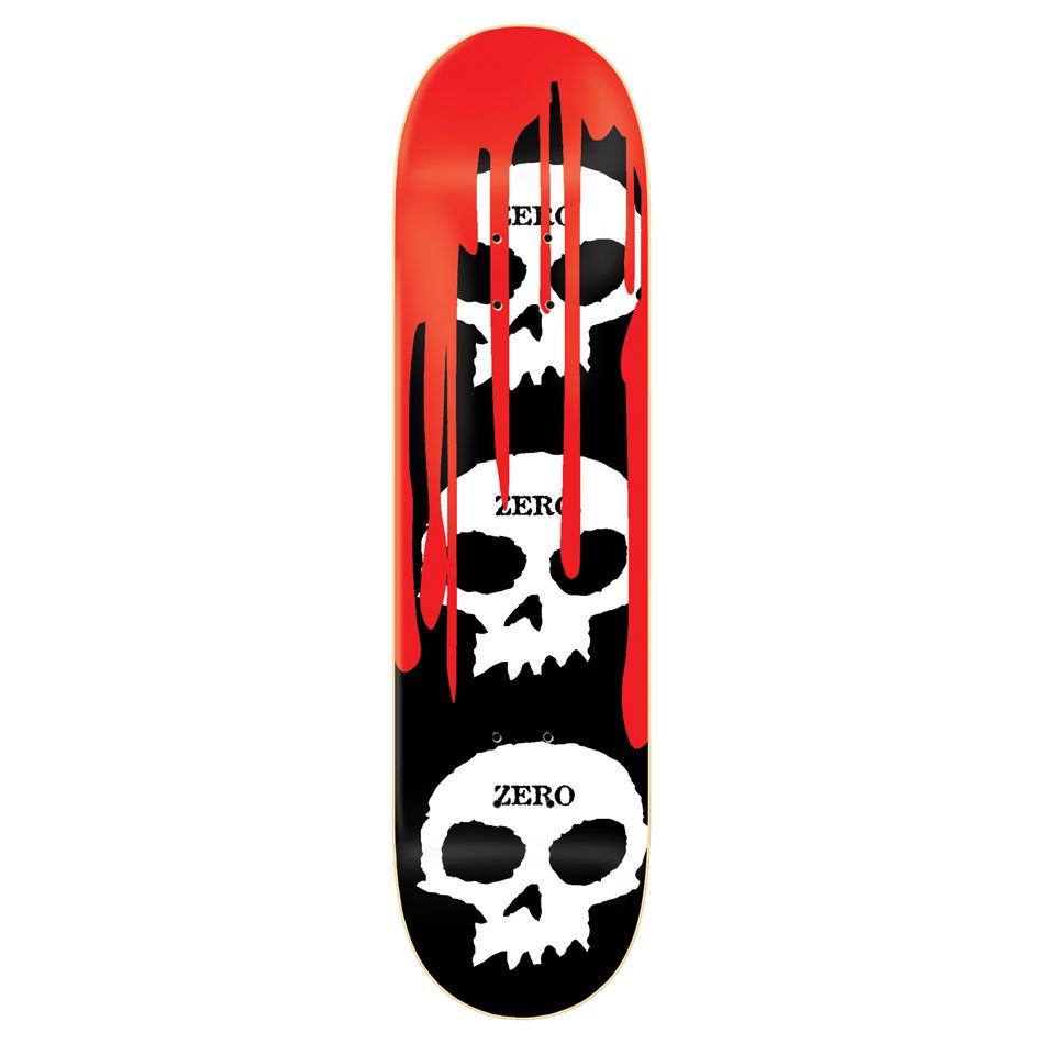 Zero 3 Skull Blood Deck Black/White/Red