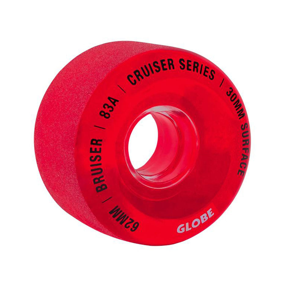 Globe Bruiser Cruiser Wheel Clear Red 62mm