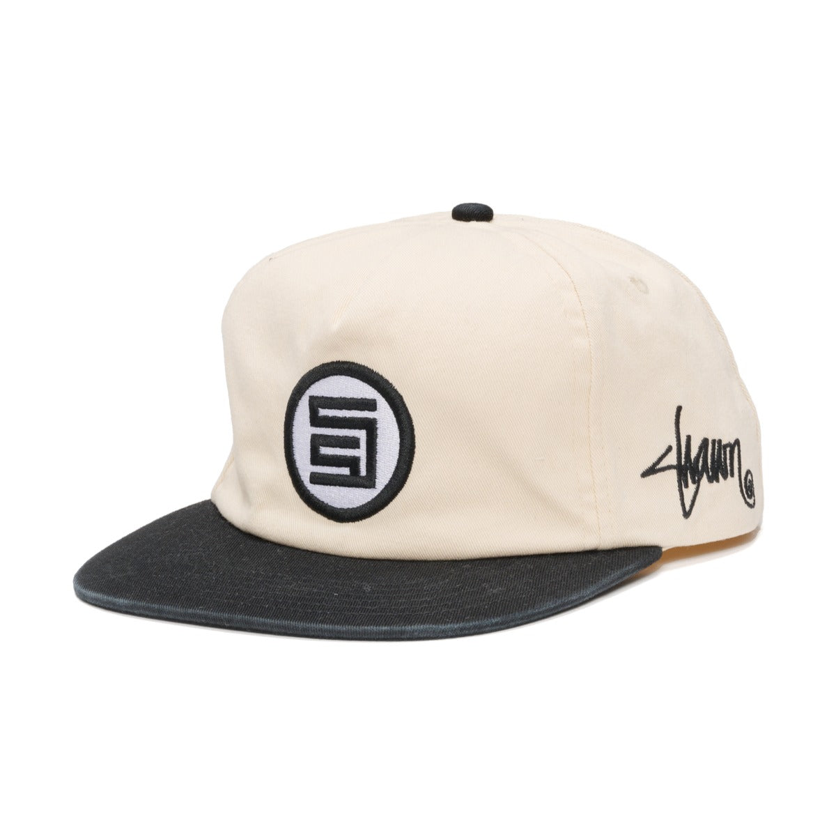 S/DOUBLE S-Dot Snapback Off White