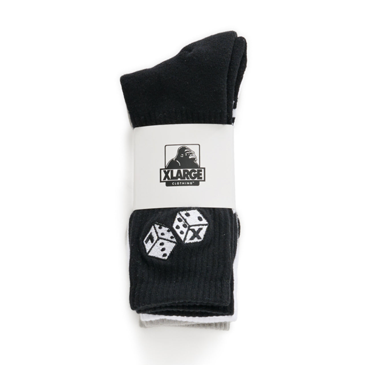 XLARGE Dice Sock Multiple Coloured 3Pack